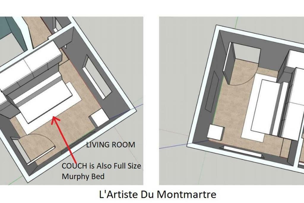 Artiste Du Montmartre Appartamento *